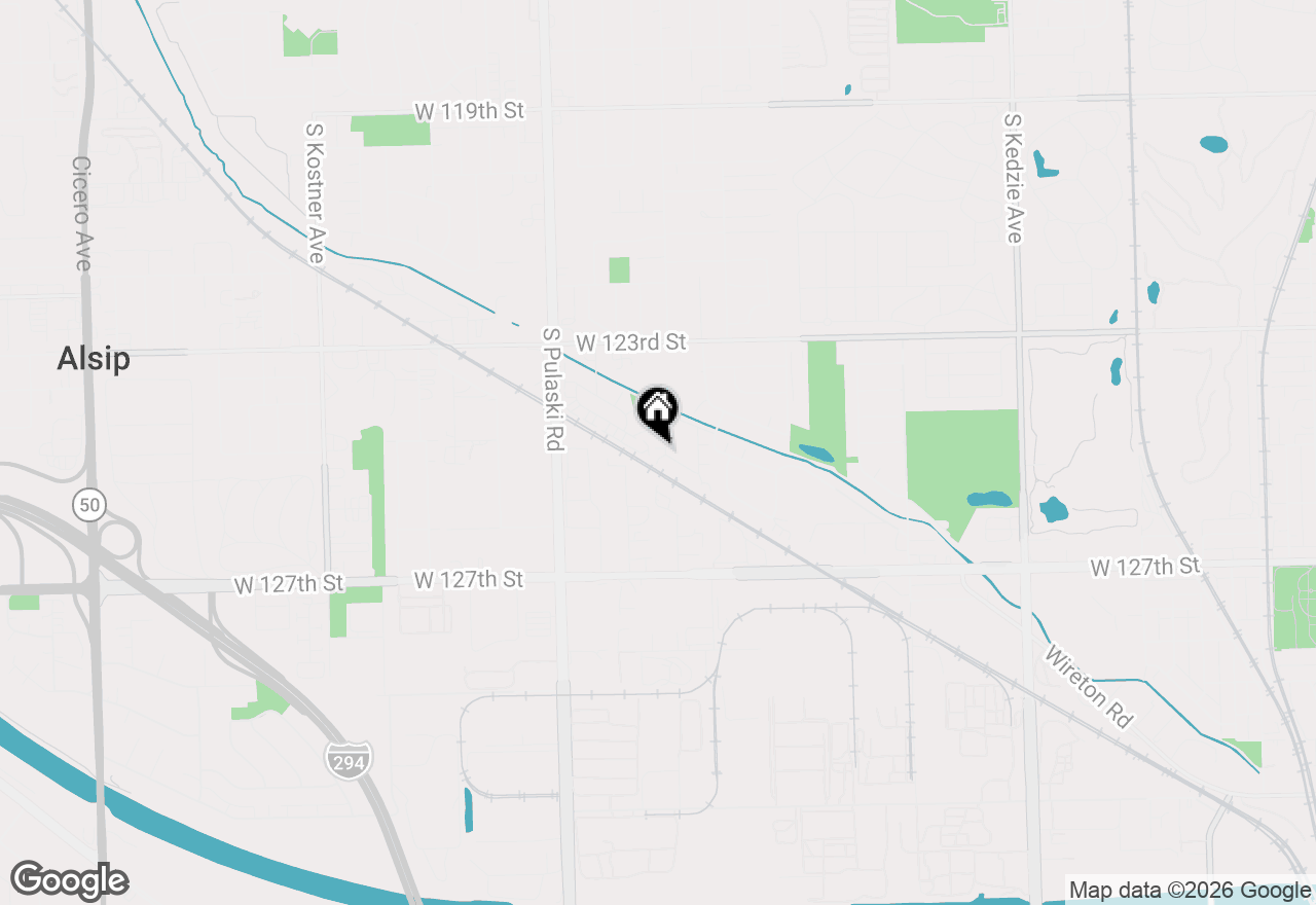 Map of 12554 S Arbor Drive, Alsip, IL 60803