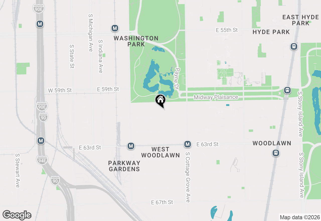 Map of 6035 S Saint Lawrence Avenue #GS, Chicago, IL 60637