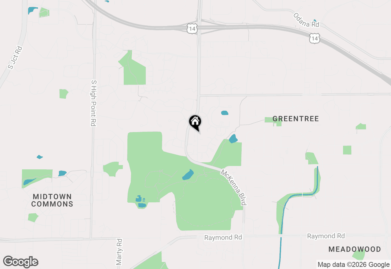 Map of 1102 Gammon Lane #1, Madison, WI 53719