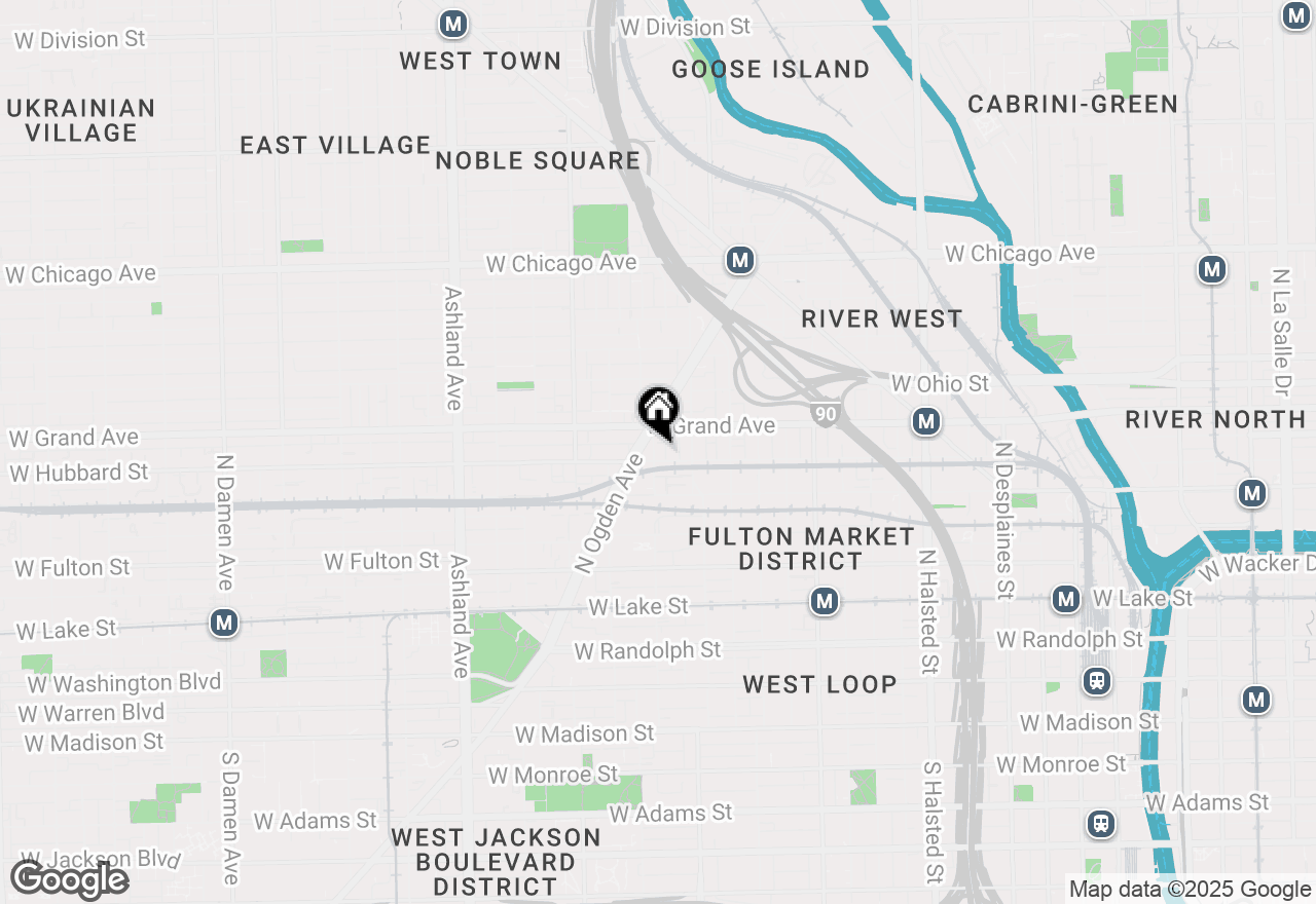 Map of 1236 W Hubbard Street #3N, Chicago, IL 60642