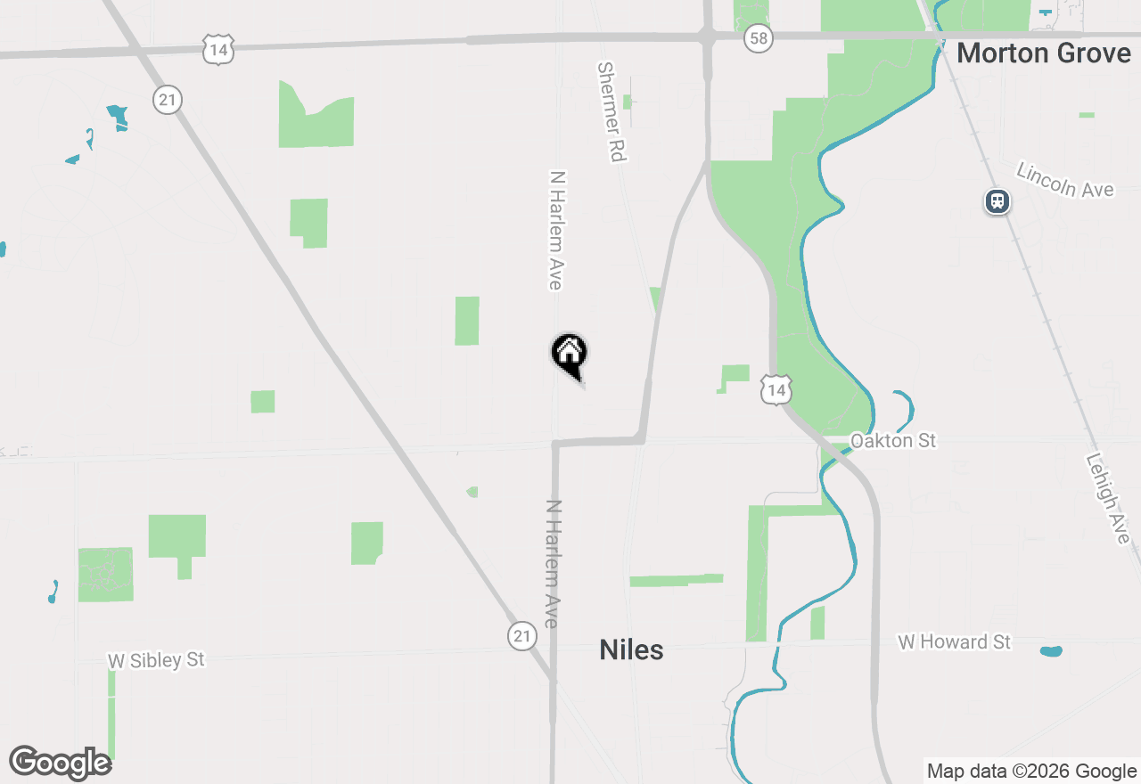 Map of 7141 W Keeney Street, Niles, IL 60714