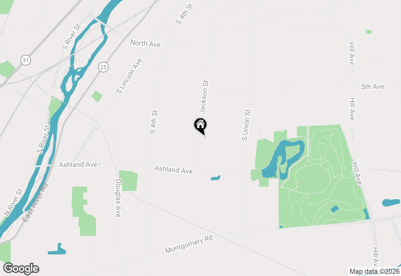 Map of 746 Jackson Street, Aurora, IL 60505