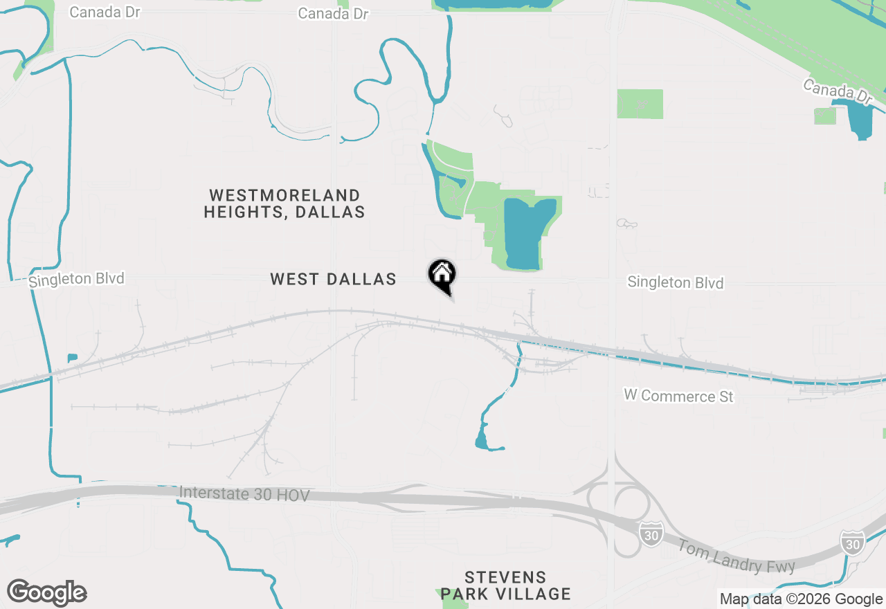 Map of 2846 Bedford Street, Dallas, TX 75212