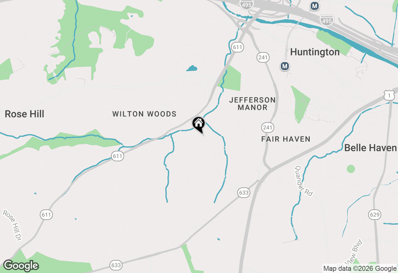 Map of 5917 Beech Tree Drive, Alexandria, VA 22310