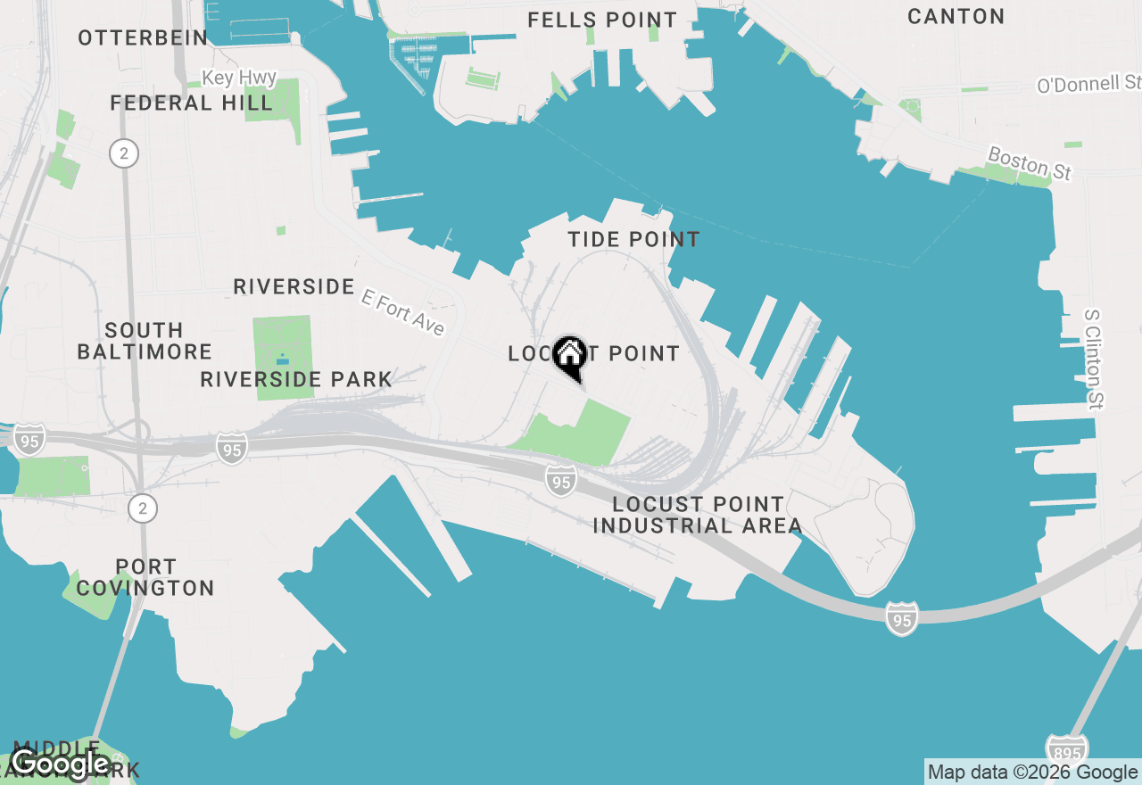 Map of 1437 E Fort Avenue, Baltimore, MD 21230