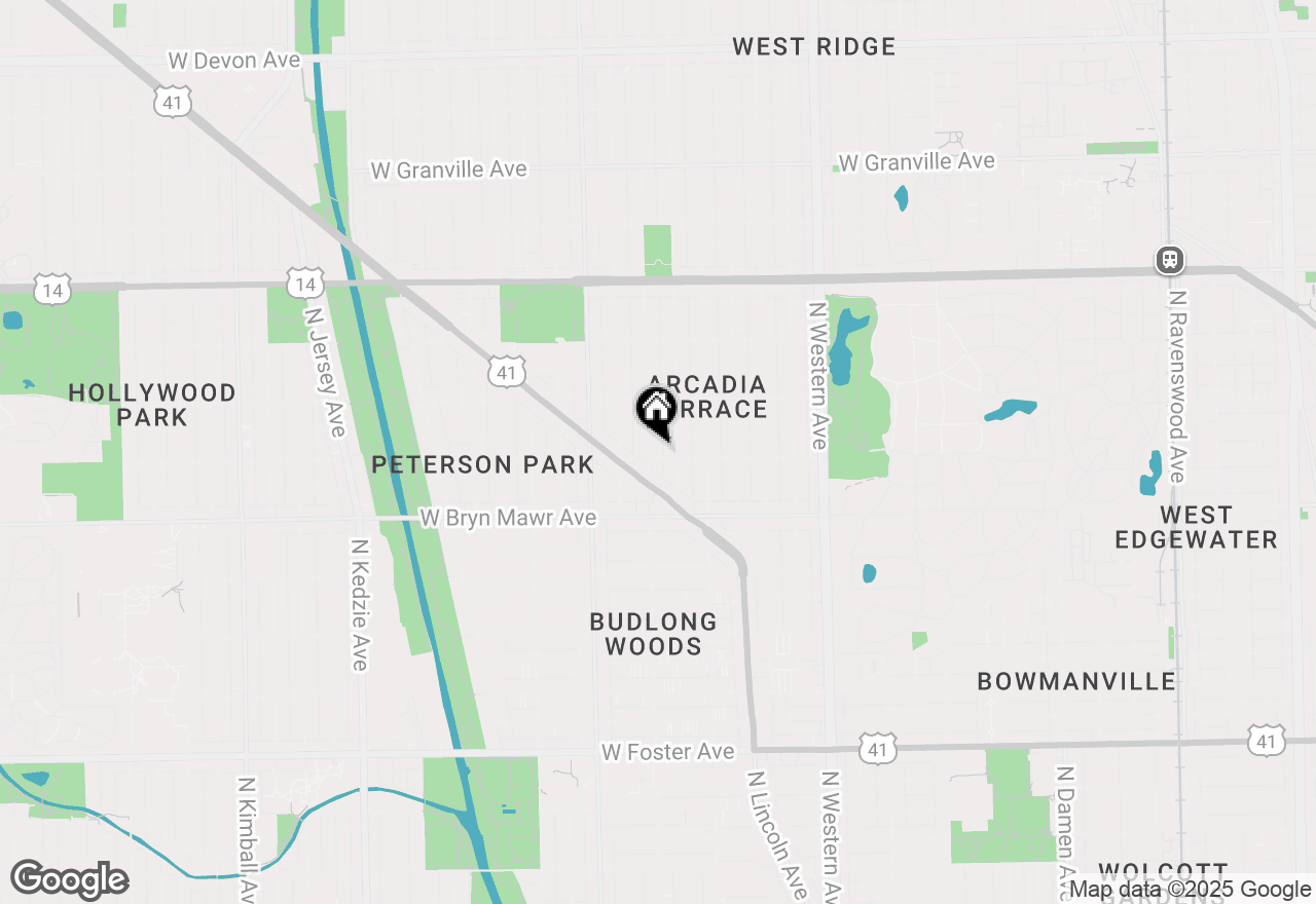 Map of 5701 N Washtenaw Avenue #1, Chicago, IL 60659