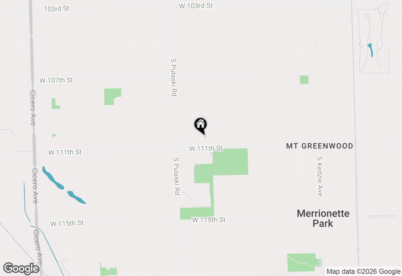 Map of 3836 W 110th Place, Chicago, IL 60655