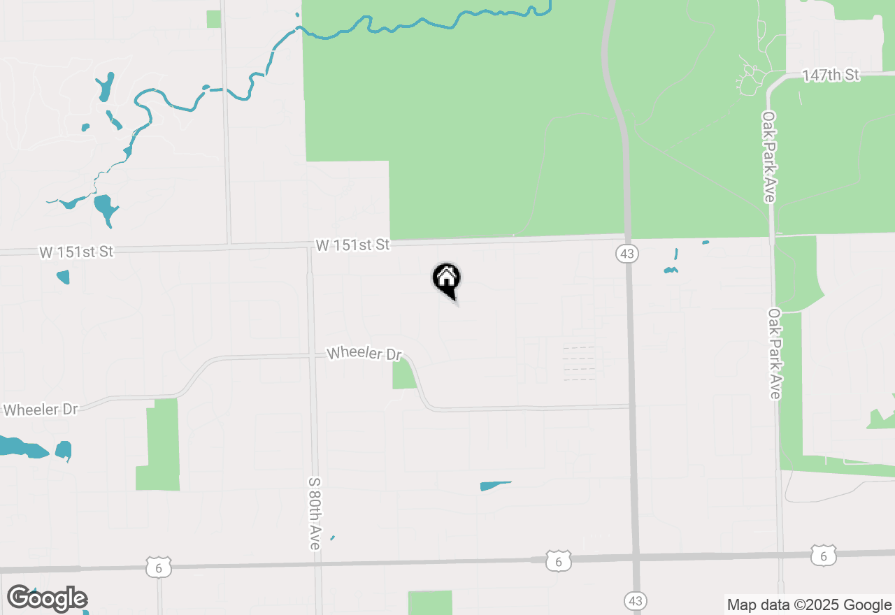 Map of 7637 Sequoia Court, Orland Park, IL 60462