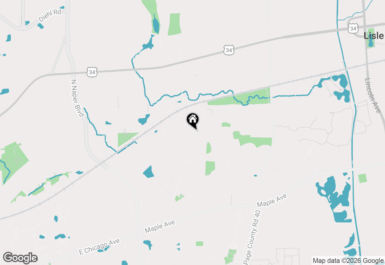 Map of 5S550 Allison Lane, Naperville, IL 60540