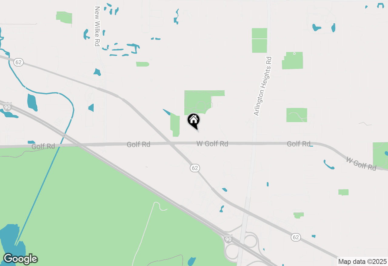 Map of 1718 S Ridge Drive, Arlington Heights, IL 60005