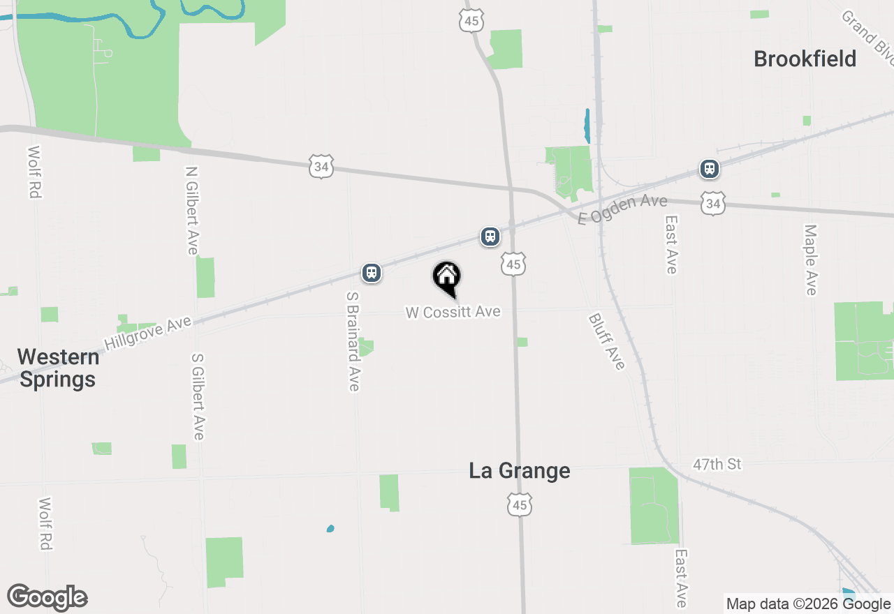 Map of 301 W Cossitt Avenue, La Grange, IL 60525