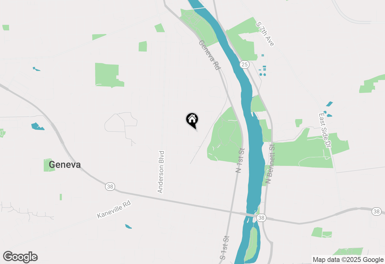 Map of 718 Edison Street, Geneva, IL 60134