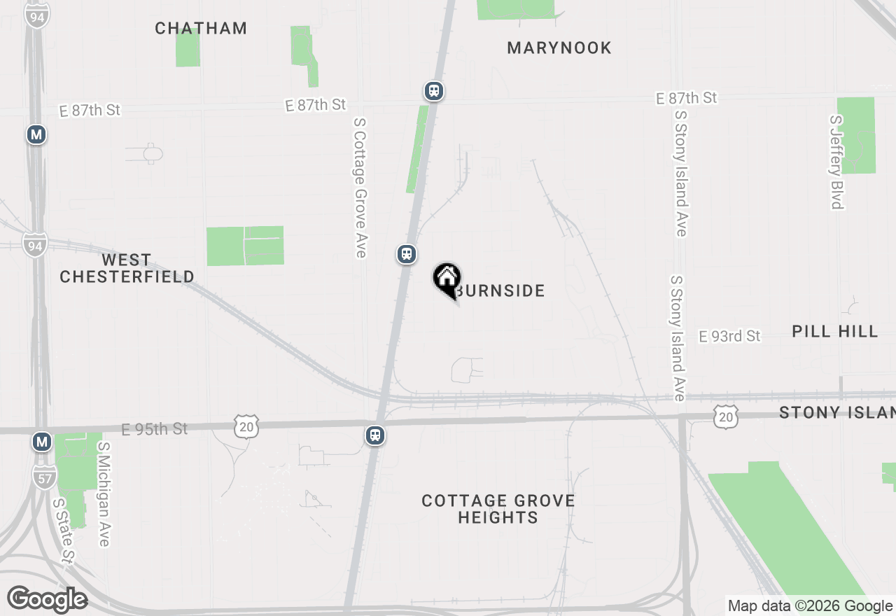 Map of 9207 S Ellis Avenue, Chicago, IL 60619