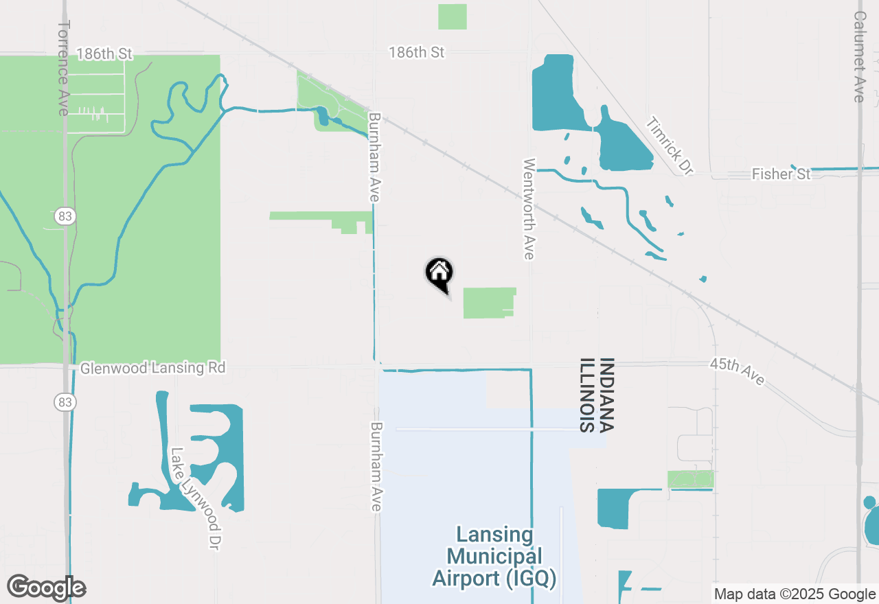 Map of 19234 Grant Street, Lansing, IL 60438