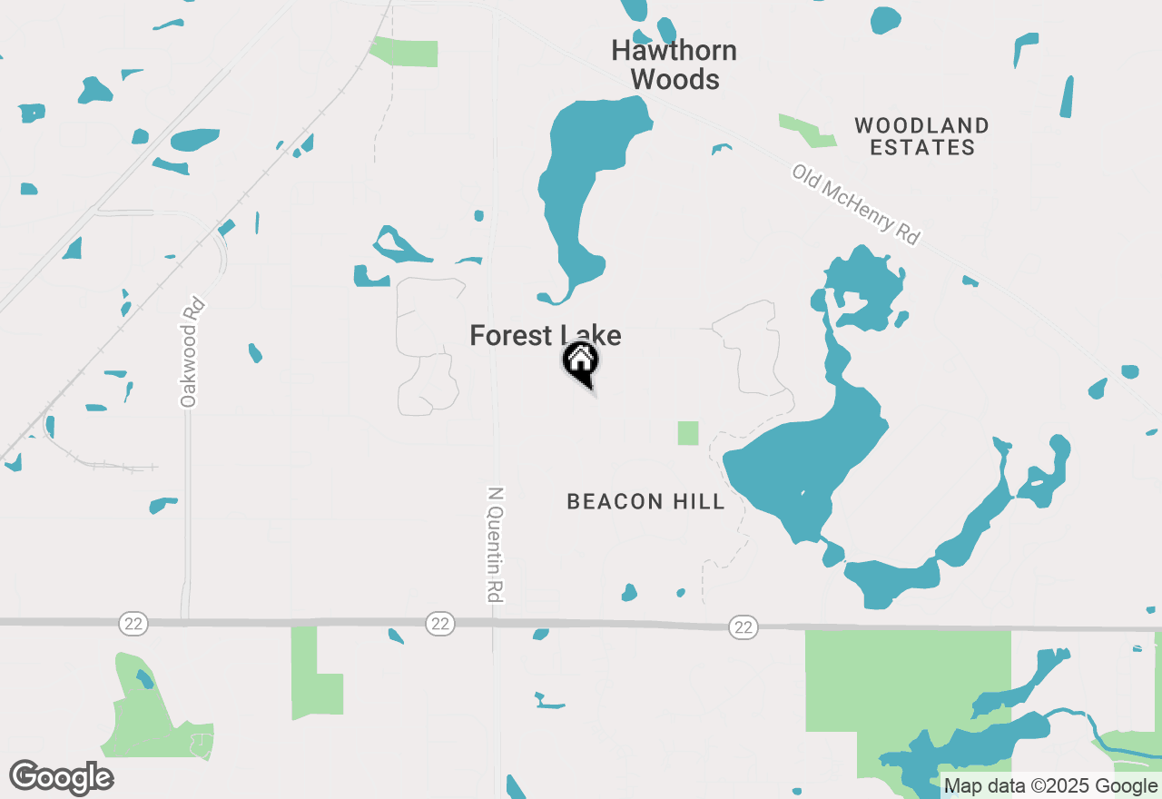 Map of 23543 N Park Road, Lake Zurich, IL 60047