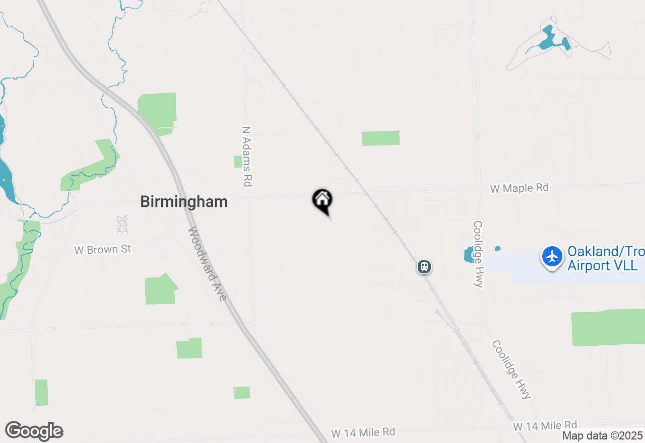 Map of 1679 Villa Road, Birmingham, MI 48009