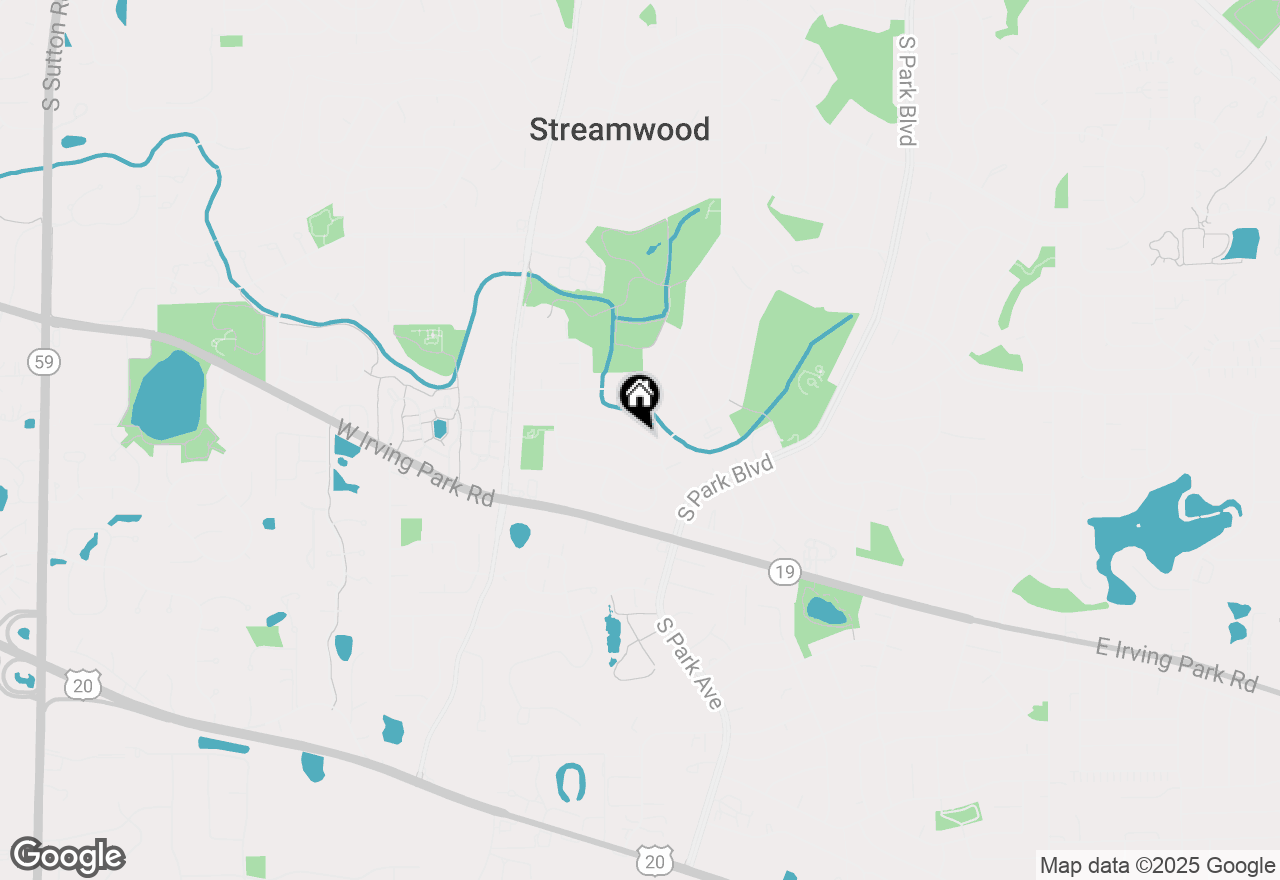 Map of 121 E Briarwood Drive, Streamwood, IL 60107