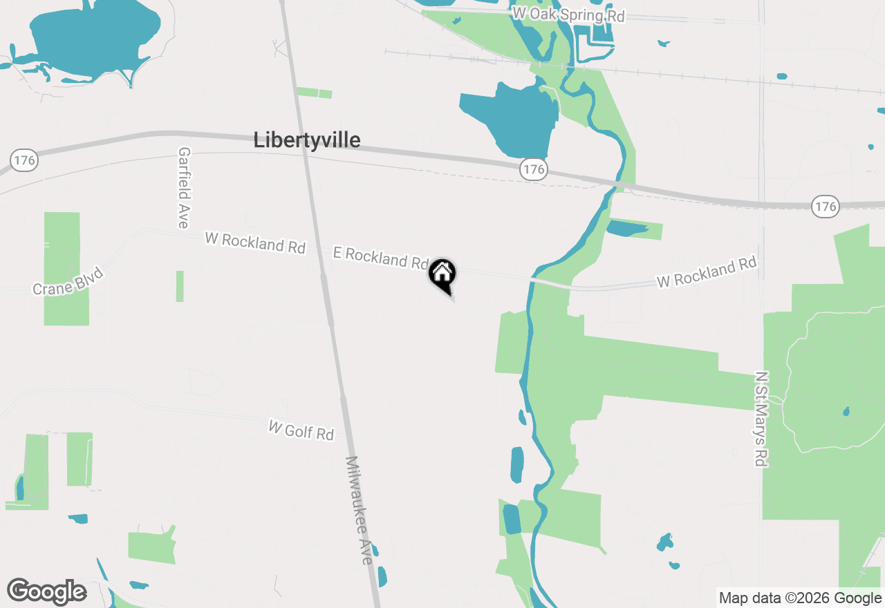 Map of 618 Buckingham Place, Libertyville, IL 60048