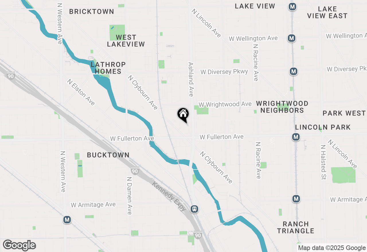 Map of 2436 N Marshfield Avenue #1, Chicago, IL 60614