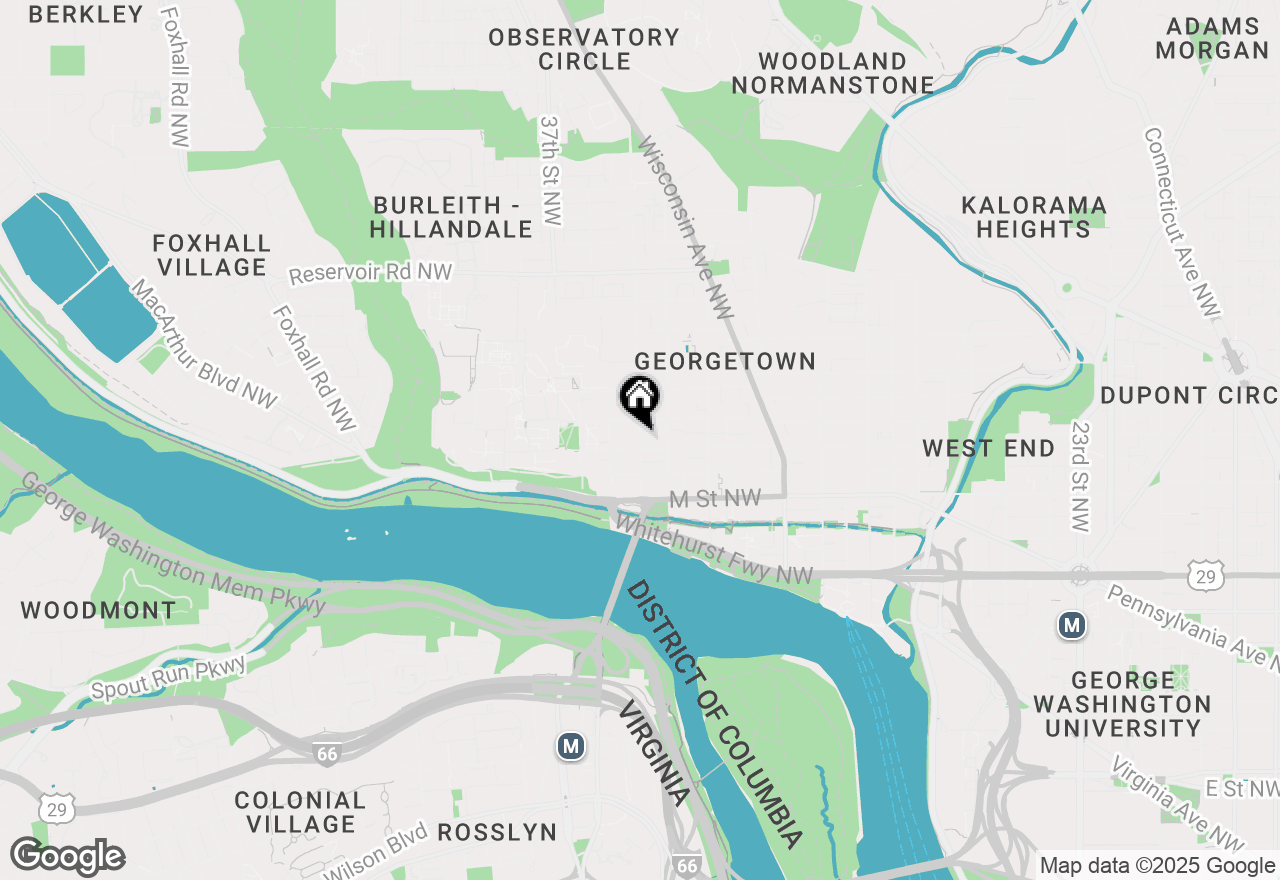 Map of 1318 35th Street Nw #7, Washington, DC 20007