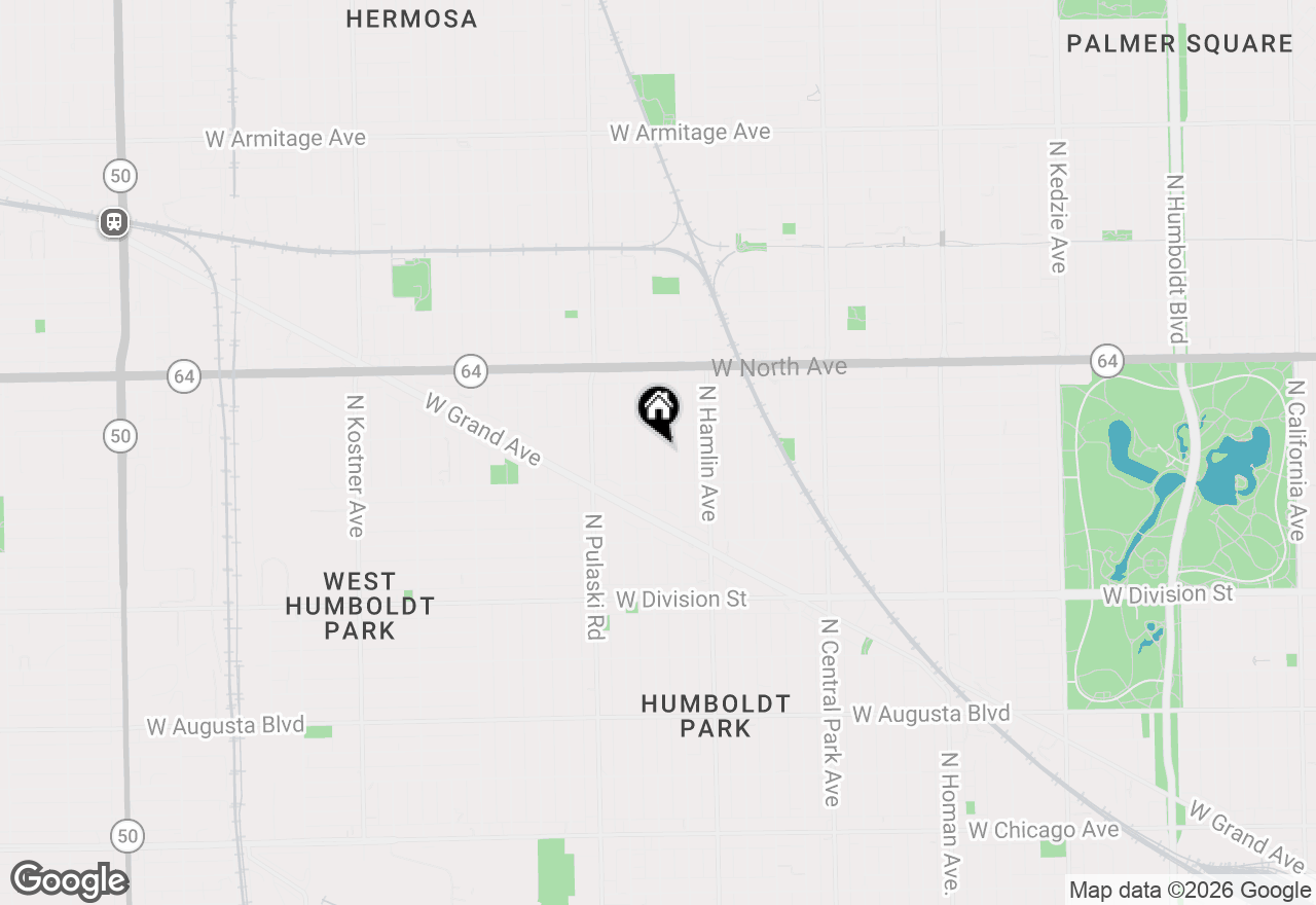 Map of 1431 N Springfield Avenue, Chicago, IL 60651