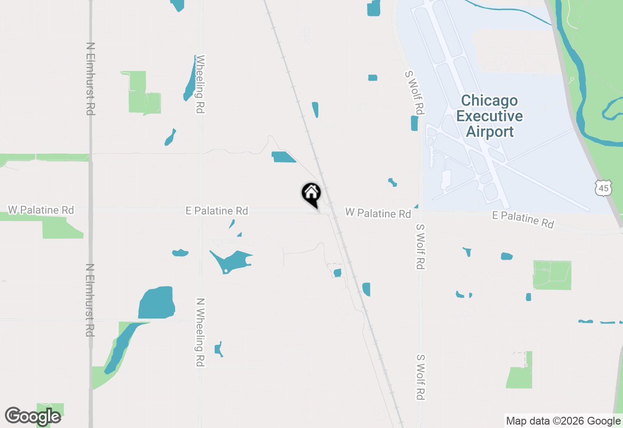 Map of 180 Lucerne Court, Wheeling, IL 60090