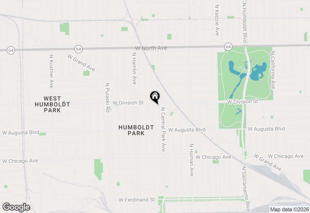 Map of 1142 N Monticello Avenue, Chicago, IL 60651