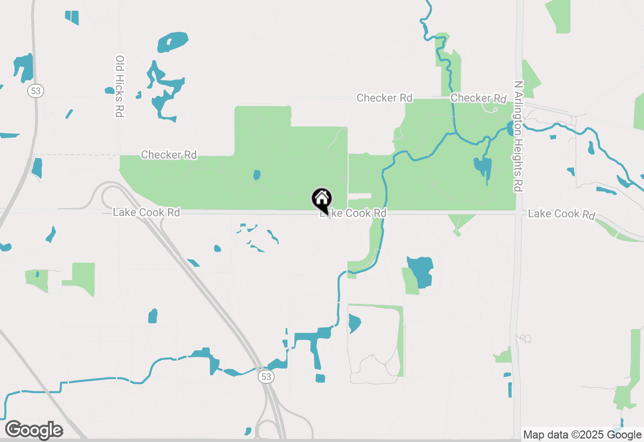 Map of 1727 W Hawkes Street #7, Arlington Heights, IL 60004