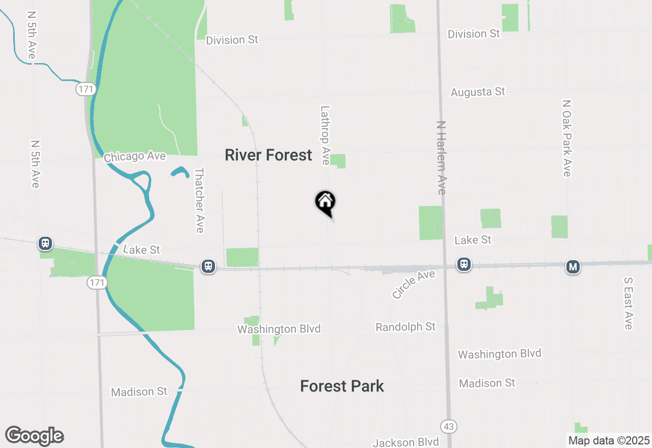 Map of 534 Lathrop Avenue, River Forest, IL 60305