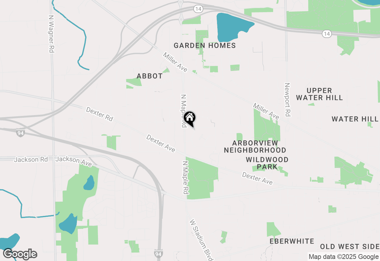 Map of 2415 Walter Drive, Ann Arbor, MI 48103