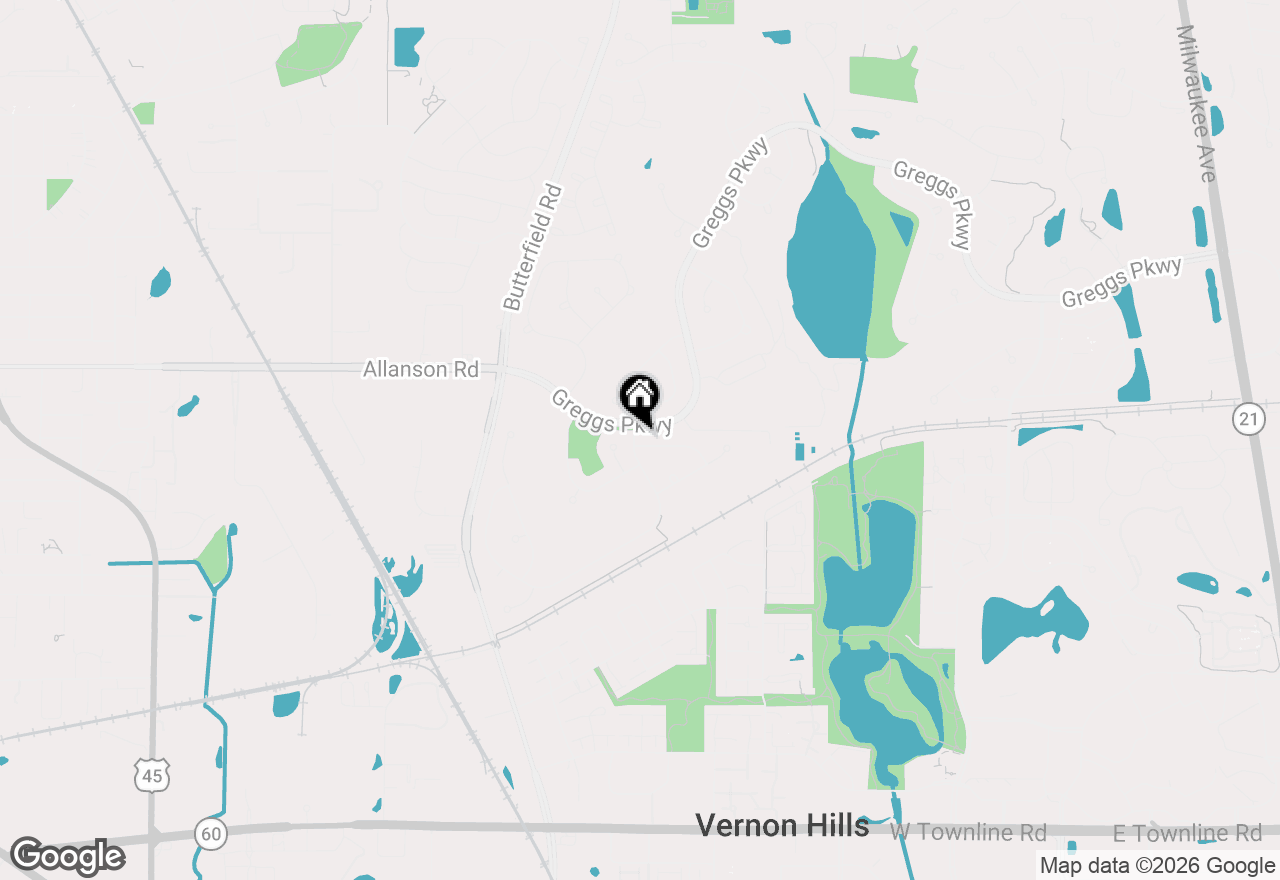 Map of 354 Baltimore Drive, Vernon Hills, IL 60061