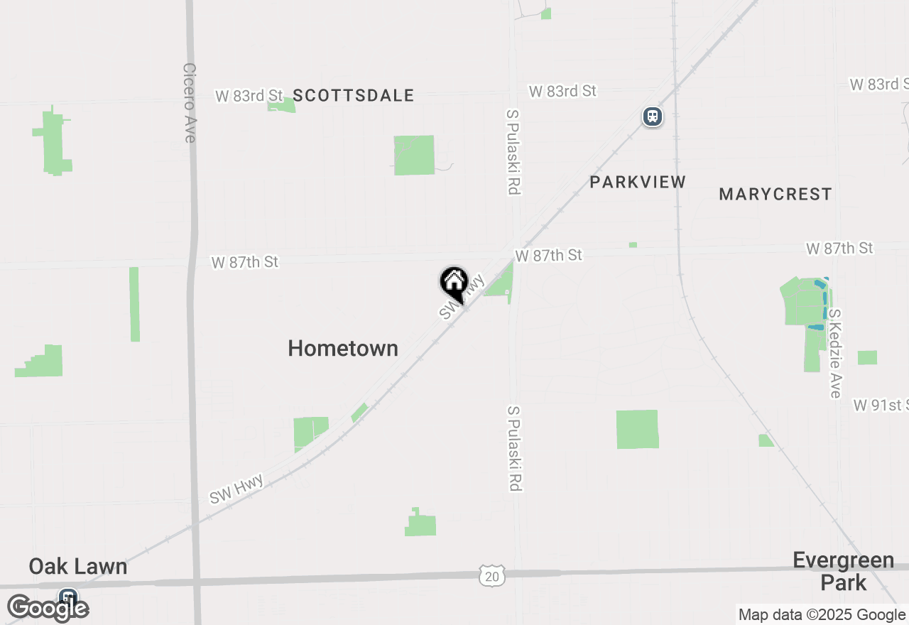 Map of 4133 Southwest Highway, Hometown, IL 60456