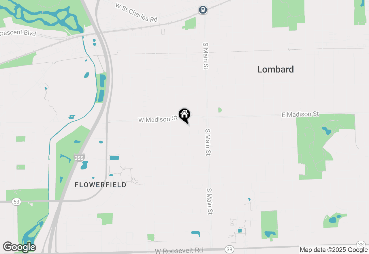 Map of 145 W Park Drive, Lombard, IL 60148