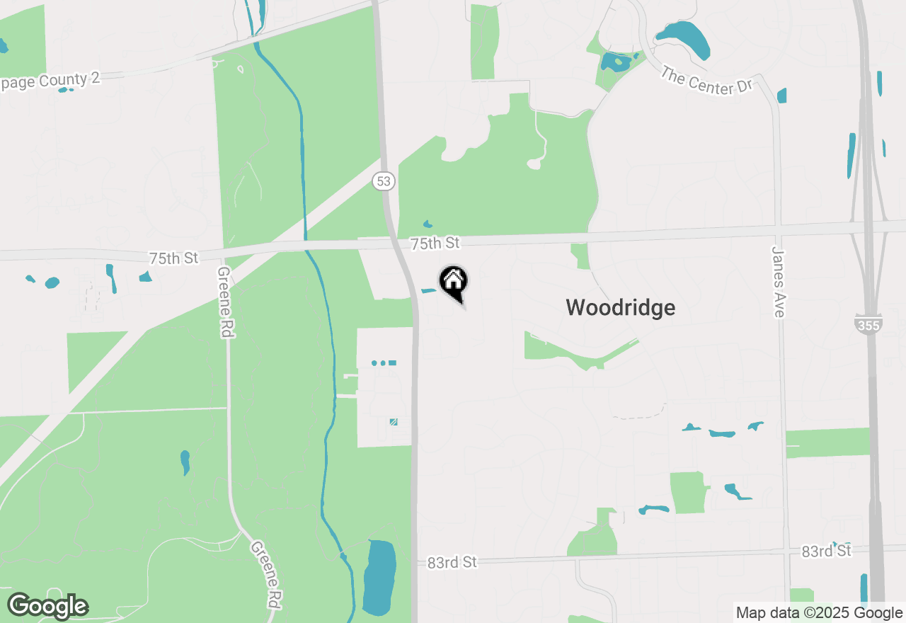 Map of 3174 Foxridge Court, Woodridge, IL 60517