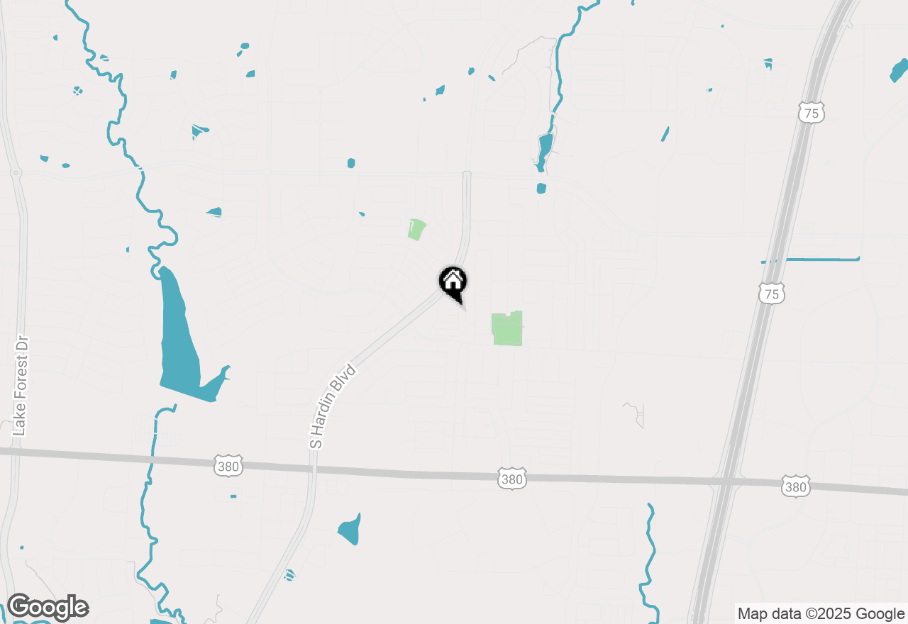 Map of 2808 Maidenhair Lane, Mckinney, TX 75071