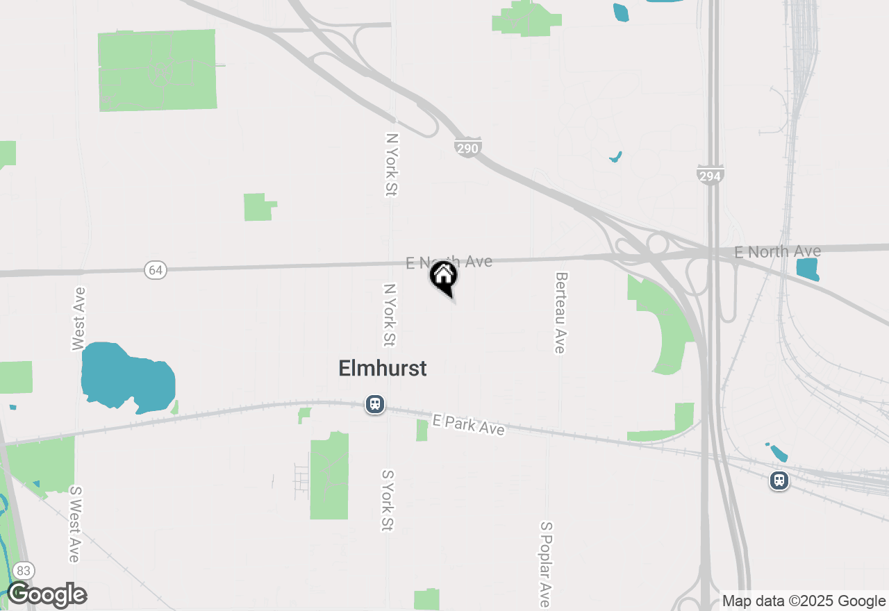 Map of 241 N Illinois Street, Elmhurst, IL 60126