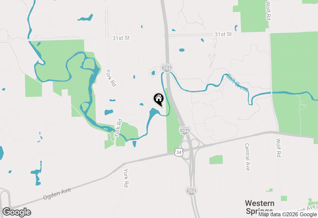 Map of 1210 Hawthorne Lane #1, Hinsdale, IL 60521