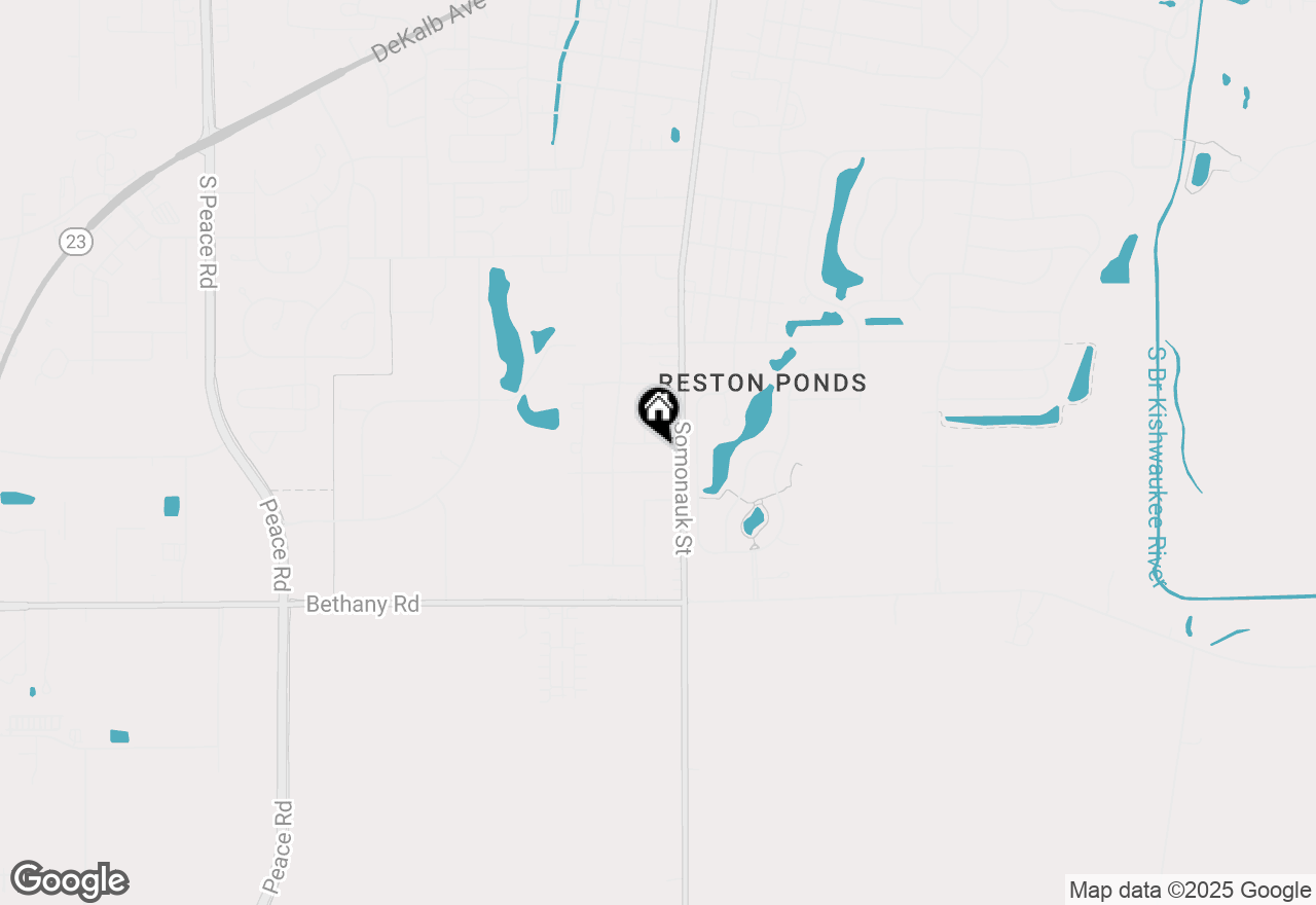 Map of 318 George Street, Sycamore, IL 60178