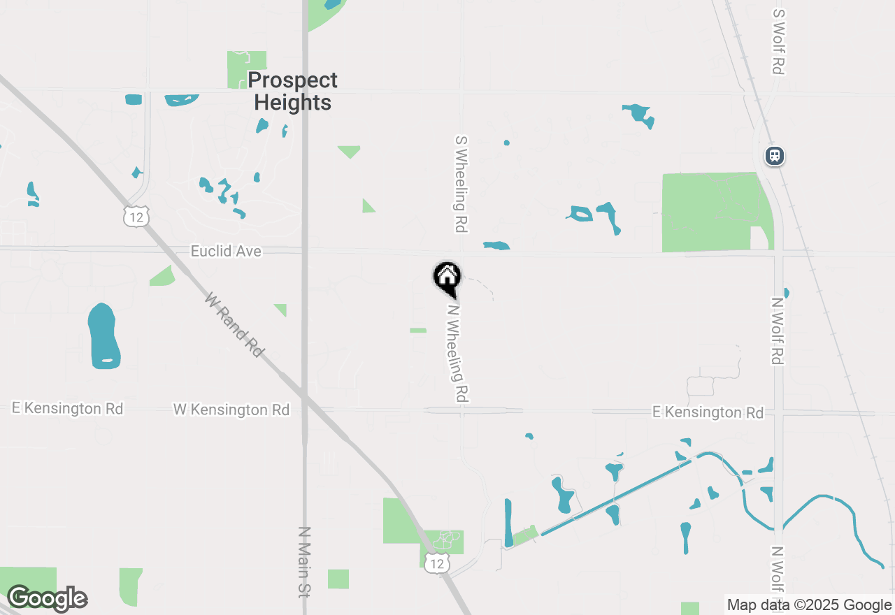 Map of 1152 N Wheeling Road, Mount Prospect, IL 60056