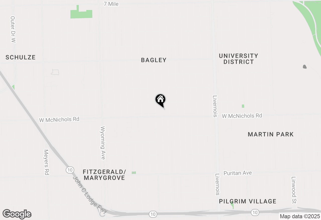 Map of 17151 Woodingham Drive, Detroit, MI 48221