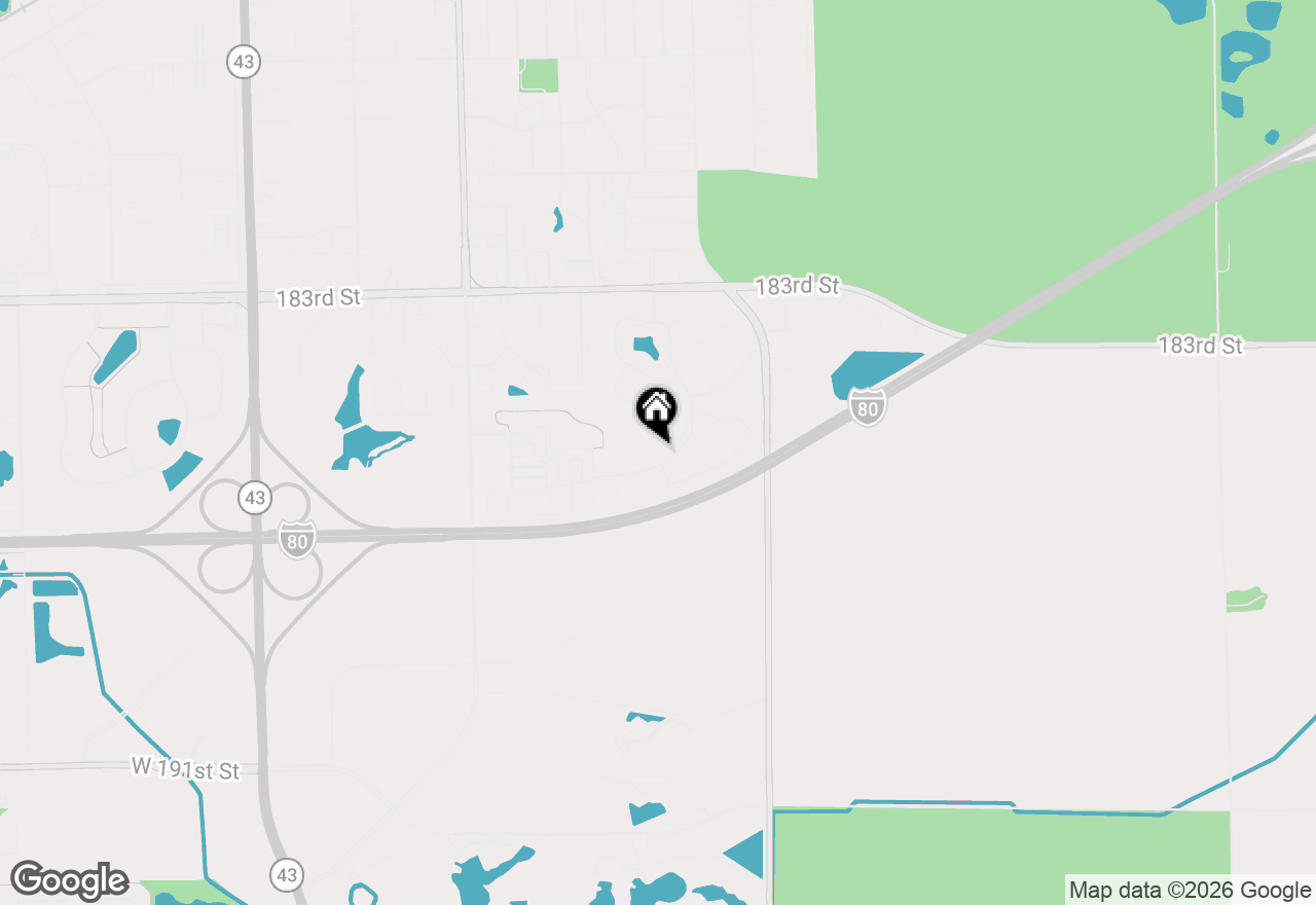 Map of 18550 Pine Lake Drive #1A, Tinley Park, IL 60477
