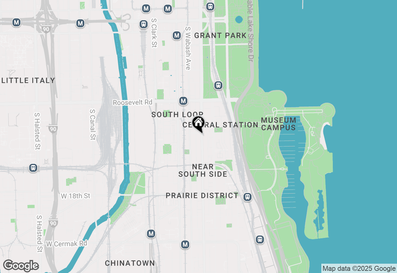 Map of 1400 S Michigan Avenue #2303, Chicago, IL 60605