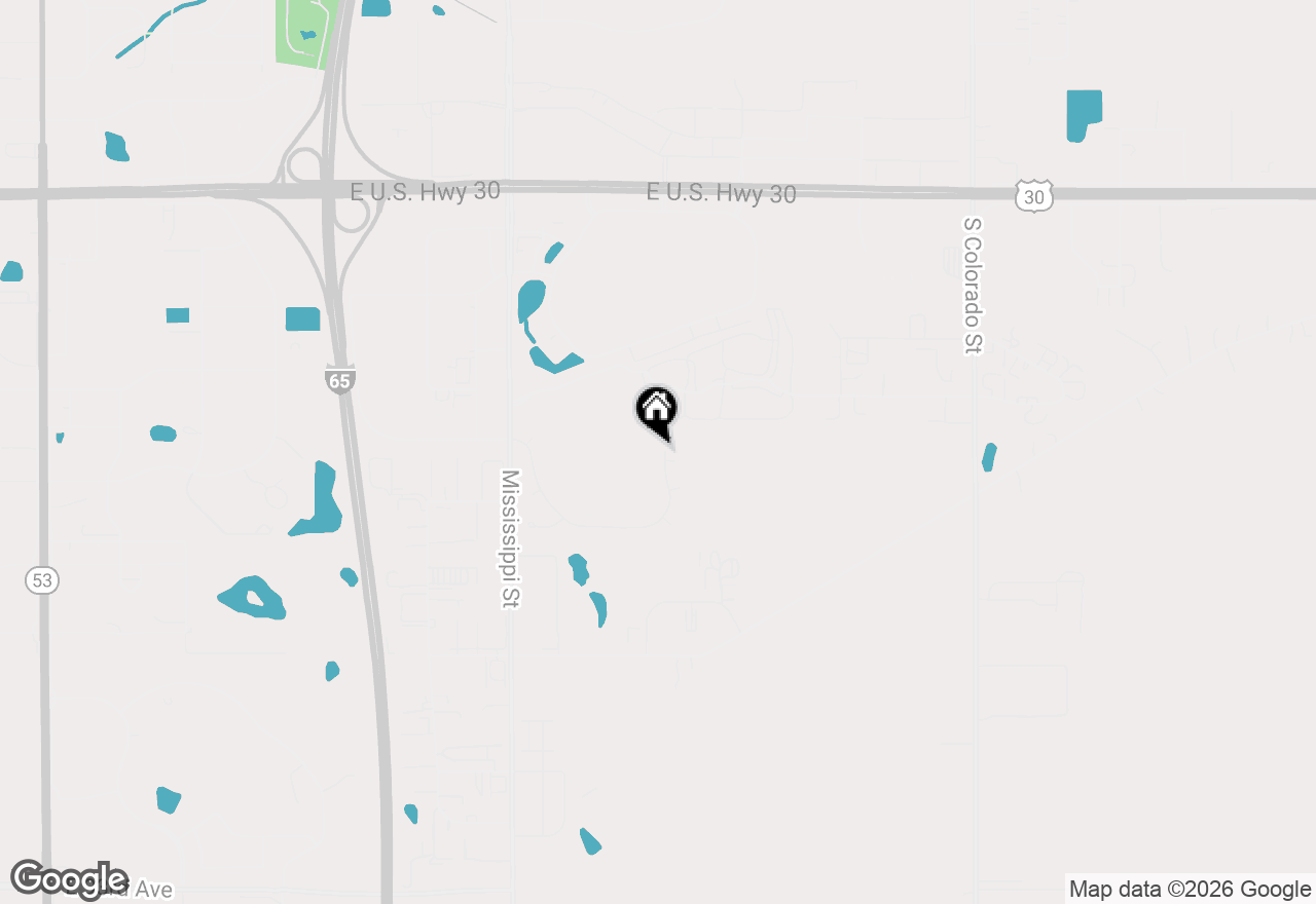 Map of 8528 Florida Street, Merrillville, IN 46410