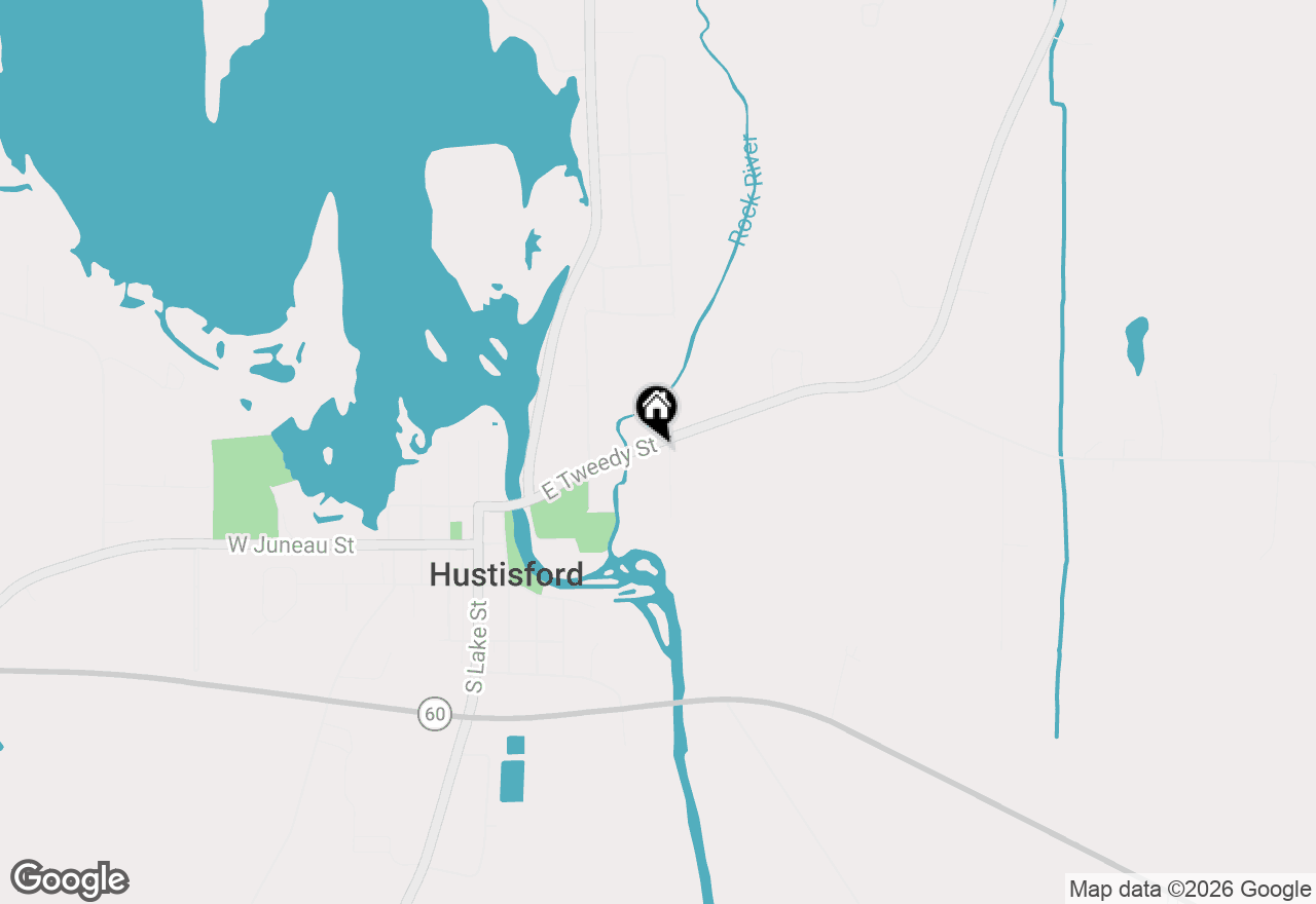 Map of N4310 County Road R, Hustisford, WI 53034