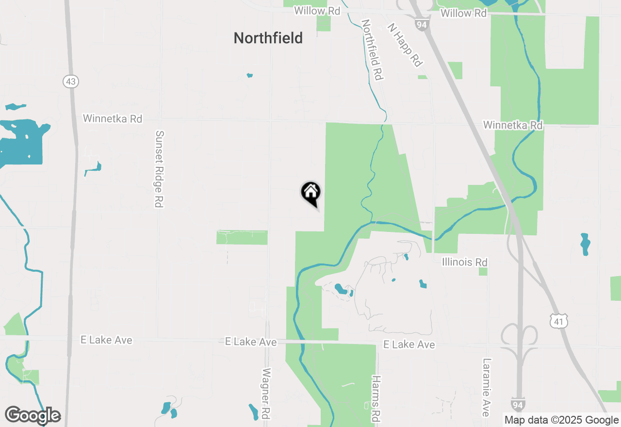 Map of (Address confidential), Glenview, Illinois 60025