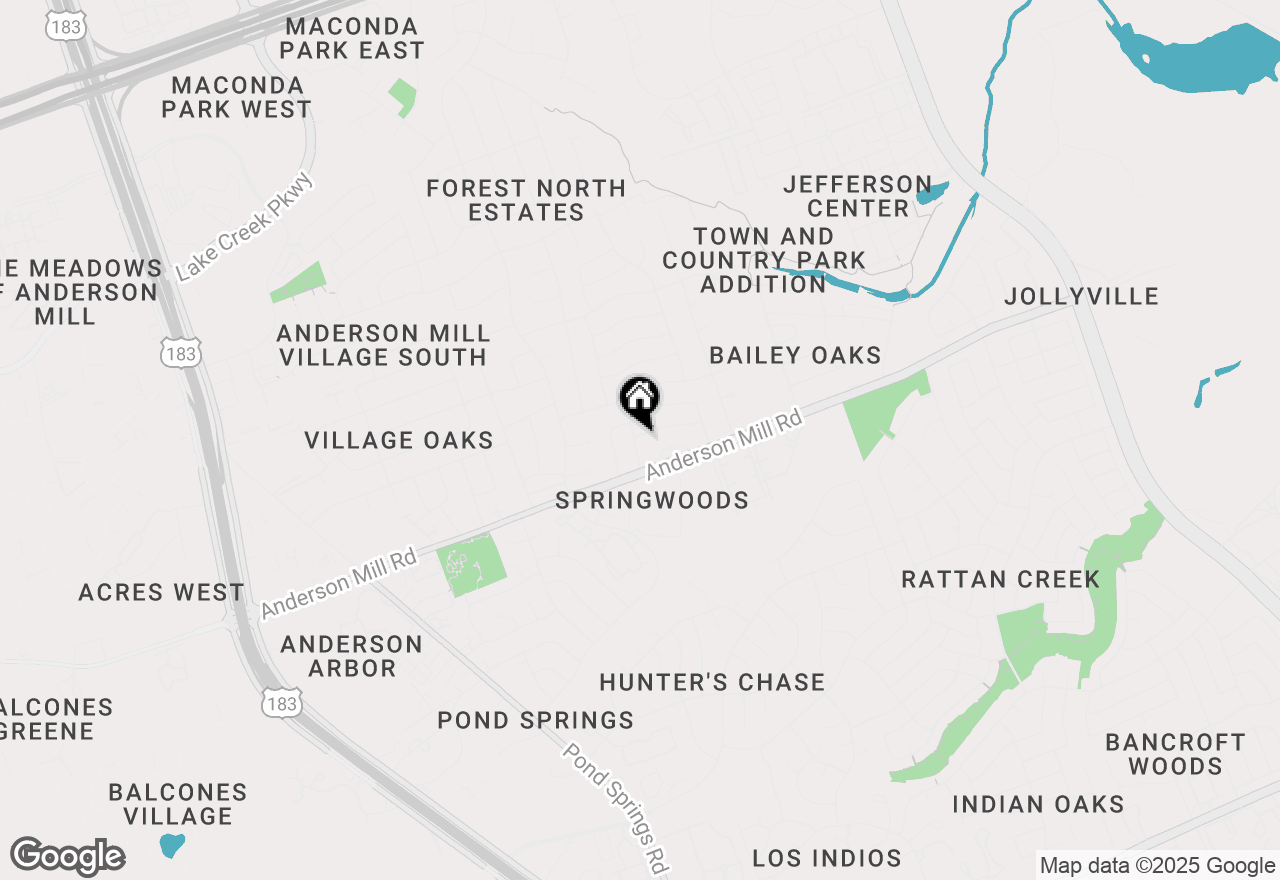 Map of 8815 Cainwood Ln, Austin, TX 78729