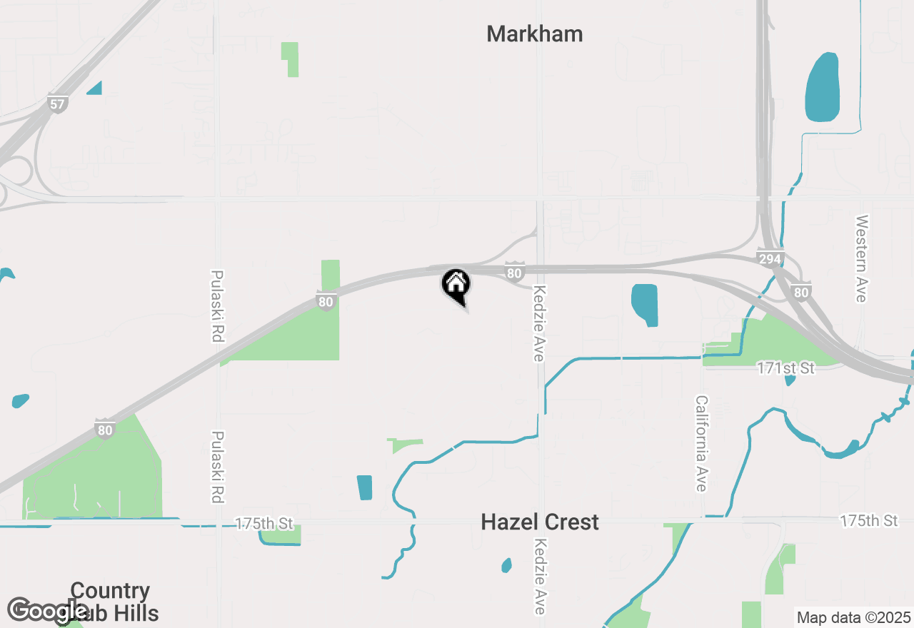 Map of 17005 Elm Drive, Hazel Crest, IL 60429