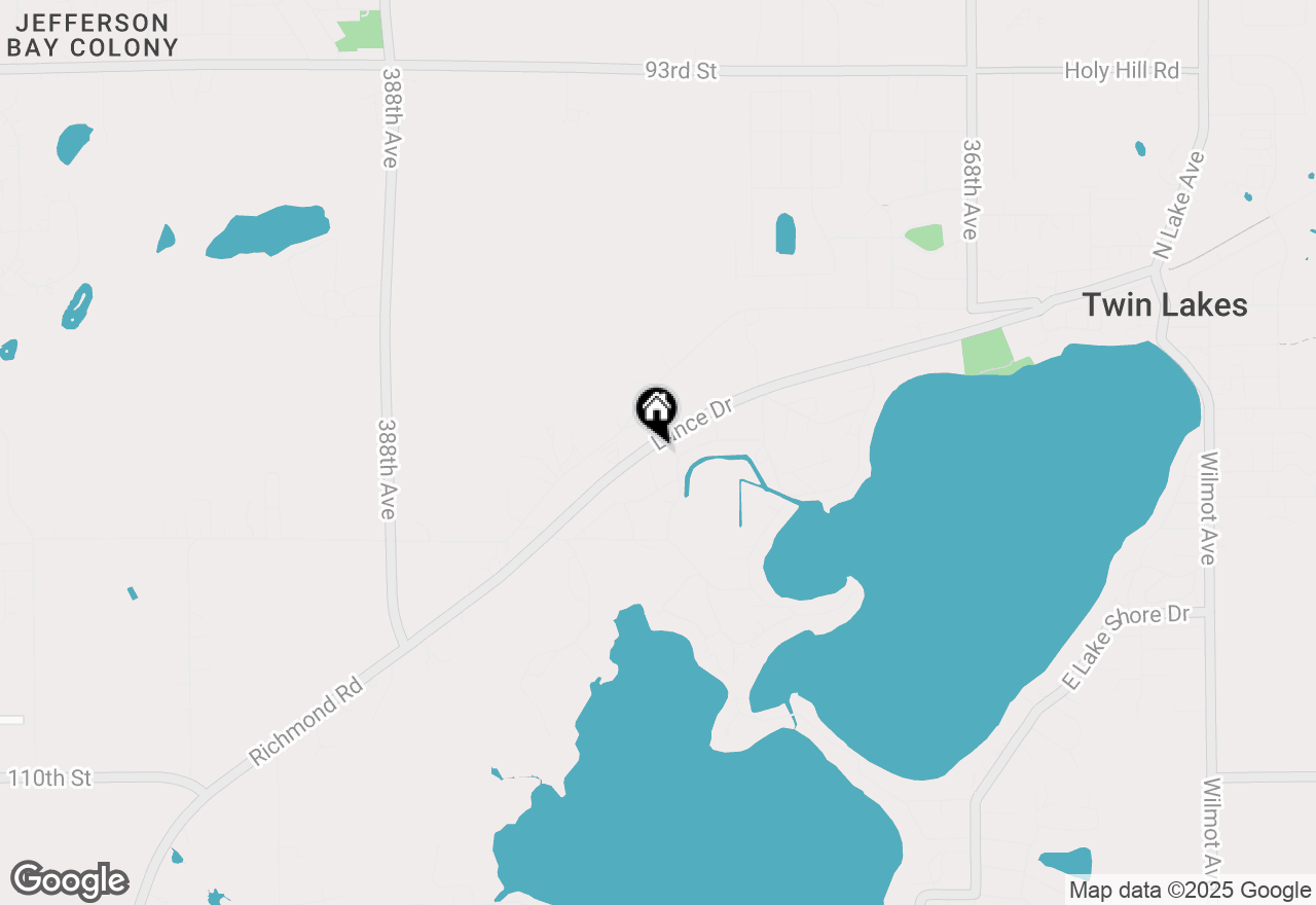 Map of 940 Rhyners Ln, Twin Lakes, WI 53181