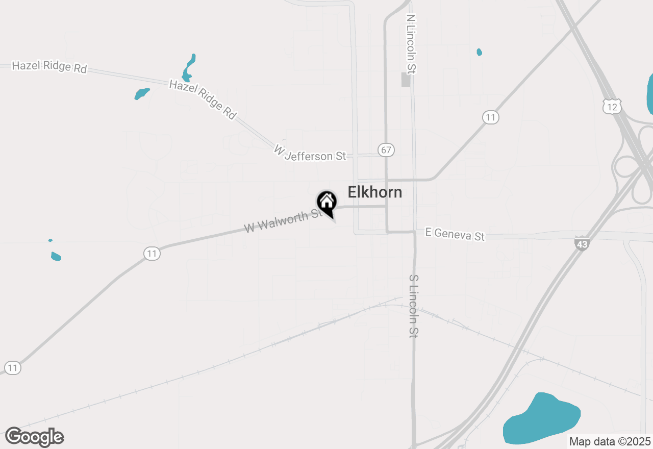 Map of 232 W Winsor St, Elkhorn, WI 53121