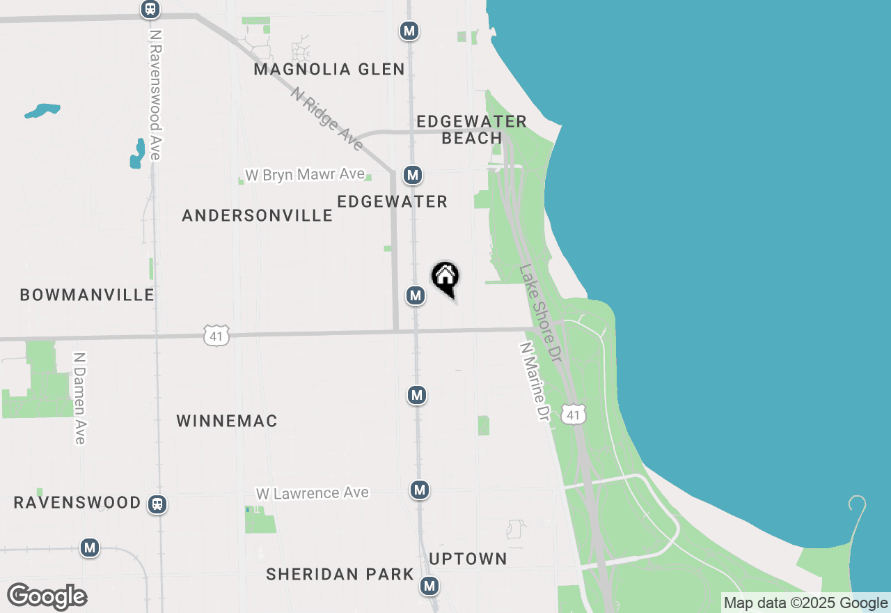 Map of 5236 N Kenmore Avenue #3S, Chicago, IL 60640